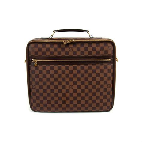 louis vuitton gold briefcase